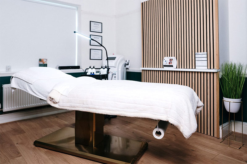 Skin22 clinic room in Ruthin